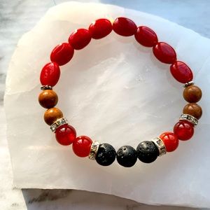 🌹 Handmade Gemstone Bracelet